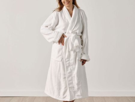 Plush White Bathrobe by Linen House on Sale