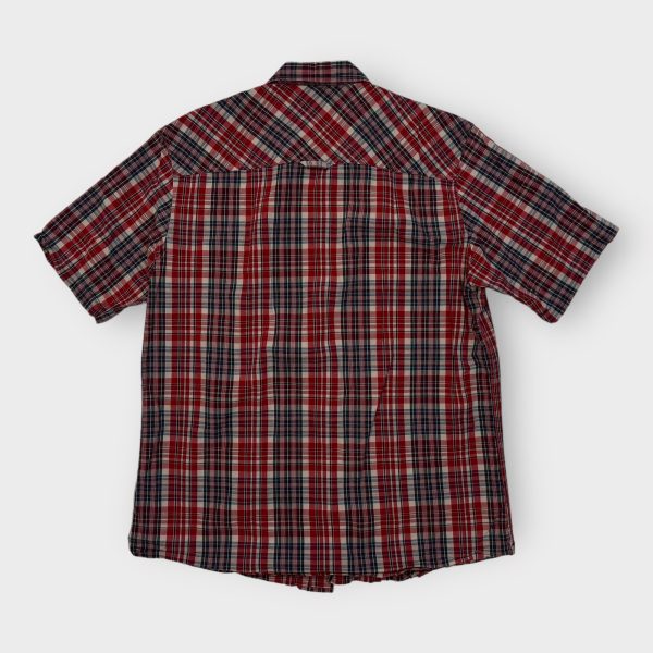 Pendleton Santiam S s Button-Up Shirt | L | Red White Blue Plaid | Pre-Owned on Sale