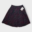 LuLaRoe Madison Pleated Skirt w Pockets | S (6-8) | Purple Green Zigzag | NWT Sale