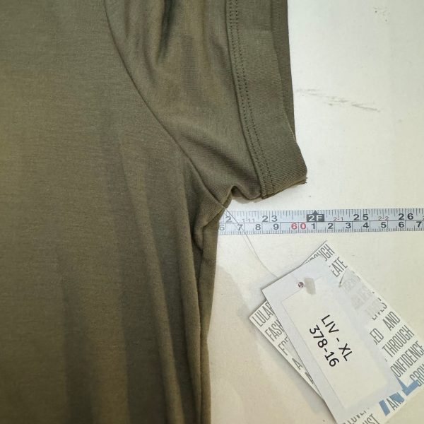 LuLaRoe | Liv T | XL (18-20) | Olive Green | ‘FOLLOW YOUR DREAMS’ | Cap Sleeves | NWT Online Hot Sale