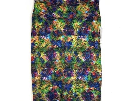 LuLaRoe Womens S Blue Yellow Green Cassie Splotches Skirt NWT Cheap