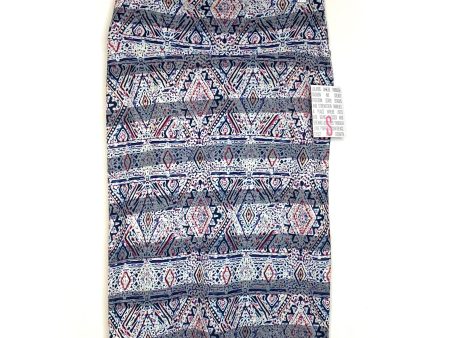 LuLaRoe Womens S White Multicolor Cassie Abstract Skirt NWT Online Hot Sale