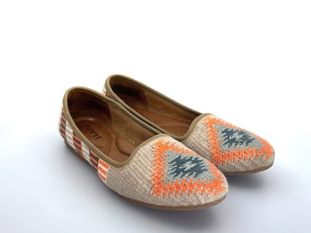 Born | Womens Giselle Cotton Slipper Flats | Color: Taupe Multicolor | Size: 9 (40.5) | Pre-Owned Online Sale