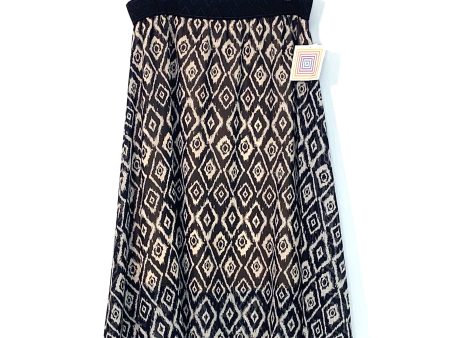 LuLaRoe | Lola Skirt | Geometric Pattern | Black White | Size: 2XL | NWT Online now