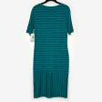 LuLaRoe Julia Bodycon Dress | L (12-14) | Green Green | Striped | NWT Supply