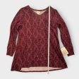 LuLaRoe Elizabeth L s Tunic | S (6-8) | Deep Red Geometric Diamond | NWT Online now