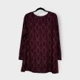 LuLaRoe Elizabeth L s Tunic | S (6-8) | Deep Red Geometric Diamond | NWT Online now