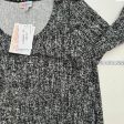 LuLaRoe Vault | Lynnae L s Top |  Size: XS (2-4) | Black White | Static | NWT Cheap