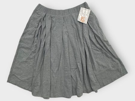 LuLaRoe Madison Pleated Skirt | XS (0-4) | Light Gray Heathered | NWT Supply