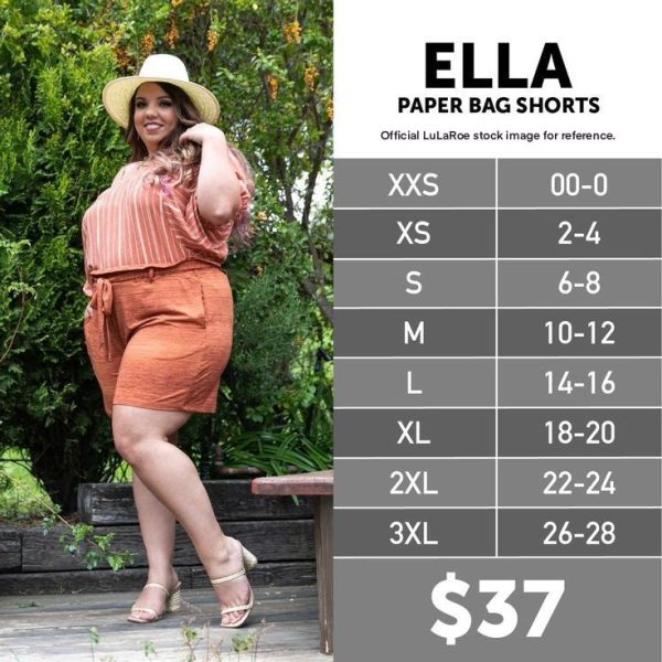 LuLaRoe Ella Paper Bag Shorts | M (10-12) | Dark Ditsy Floral | NWT For Sale