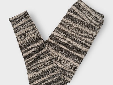 LuLaRoe Print Leggings | TC (12-18) | Black Beige Animal Skin | New For Cheap