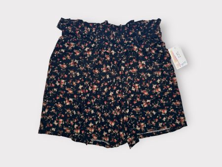 LuLaRoe Ella Paper Bag Shorts | M (10-12) | Dark Ditsy Floral | NWT For Sale