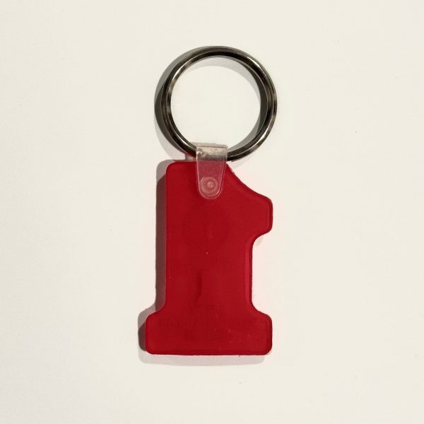 Vintage ‘IAM - Machinists’ Keychain Key Ring Red Soft Touch #1, Local 828 For Cheap