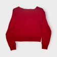 5th & Ocean | Torn Neck L s Pullover Sweatshirt | 10 | Nebraska Huskers | Red | NWT Cheap