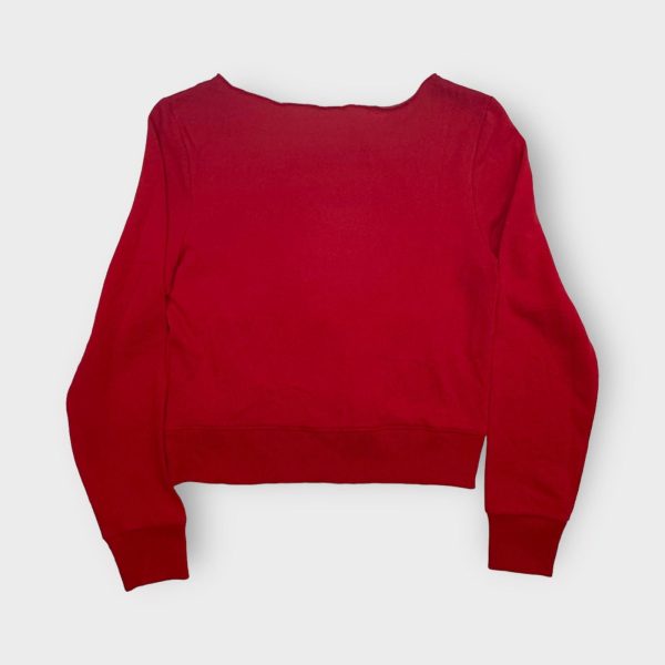 5th & Ocean | Torn Neck L s Pullover Sweatshirt | 10 | Nebraska Huskers | Red | NWT Cheap