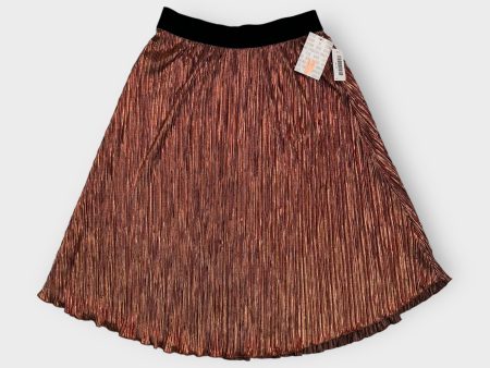 LuLaRoe Elegant Jill Accordion Skirt | M | Gold black | NWT Online