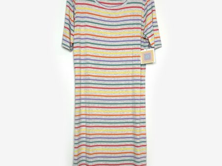 LuLaRoe Julia Bodycon Dress | XL (16-18) | Multicolor | Striped | NWT Hot on Sale