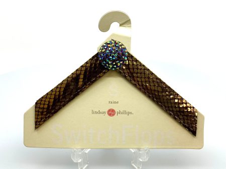 Lindsay Phillips Switchflops |  Raine  Sparkle Flip-Flop Straps | Color: Gold | Size: S | NEW Online Hot Sale