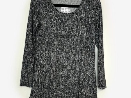 LuLaRoe Vault | Lynnae L s Top |  Size: XS (2-4) | Black White | Static | NWT Cheap