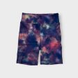 LuLaRoe Biker Shorts | S (4-6) | Purple multicolor Spraypaint | NWT Online