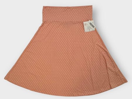 LuLaRoe Azure A-Line Skirt | L (10-12) | Pink Cream Diamonds | NWT Online Hot Sale