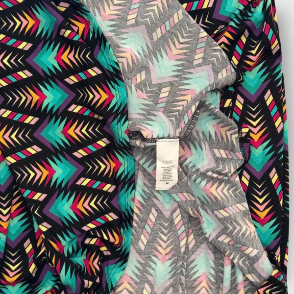 LuLaRoe Madison Pleated Skirt w Pockets | M (10-12) | Black Multicolor Aztec | NWT Sale