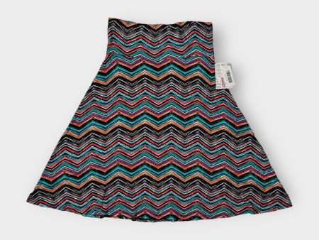 LuLaRoe Azure A-Line Skirt | M (6-8) | Multicolor Chevron | NWT Discount