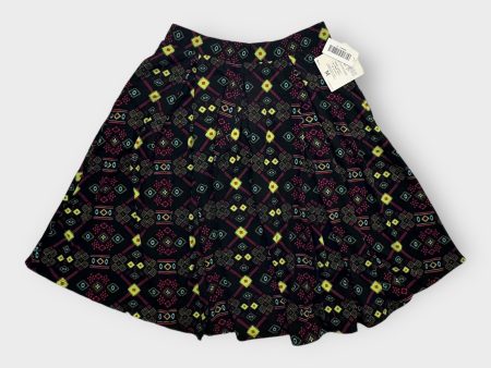 LuLaRoe Madison Pleated Skirt w Pockets | M (10-12) | Neon Southwestern | NWT Hot on Sale