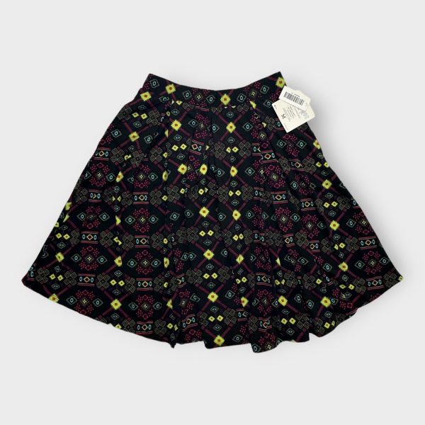 LuLaRoe Madison Pleated Skirt w Pockets | M (10-12) | Neon Southwestern | NWT Hot on Sale