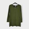 LuLaRoe Elizabeth L s Tunic | L (14-16) | Olive Green Solid Ribbed | NWT Discount