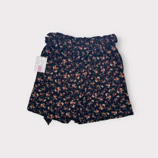 LuLaRoe Ella Paper Bag Shorts | M (10-12) | Dark Ditsy Floral | NWT For Sale