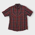 Pendleton Santiam S s Button-Up Shirt | L | Red White Blue Plaid | Pre-Owned on Sale