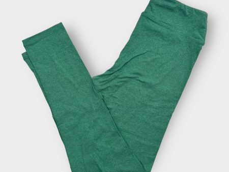 LuLaRoe Leggings | OS (2-10) | Light Green Heathered | Buttery Soft | New Hot on Sale