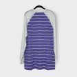 LuLaRoe Mark L s Henley Top | XL | Purple White Striped | NWT Discount