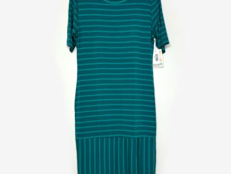 LuLaRoe Julia Bodycon Dress | L (12-14) | Green Green | Striped | NWT Supply