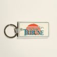 Vintage The Tampa Tribune Newspaper Keychain Key Ring Rubber Cheap