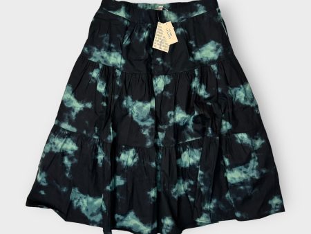 LuLaRoe Coletta Tiered Midi Skirt | L (12-14) | Blue Green Watercolor | NWT For Discount