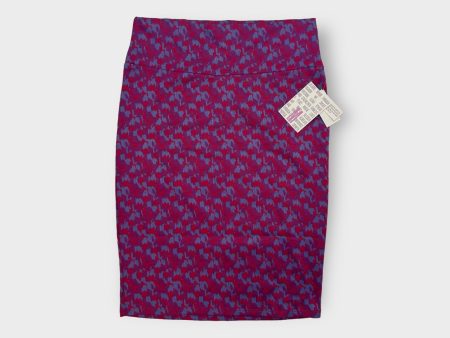 LuLaRoe Cassie Pencil Skirt | M (8-12) | Purple Pink | Abstract | NWT For Sale