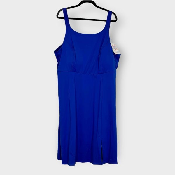 LuLaRoe | Navy Cross Back Dress | 3XL (24-26)  | Royal Blue | Solid | NWT For Sale