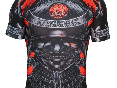 Blackout Samurai Ghost Short Sleeve Rash Guard Cheap