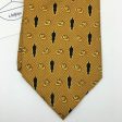 INTERNATIONAL SPY MUSEUM Mens Gold 59” 100% Silk Tie With Silhouette Vos & Low NY Online Hot Sale