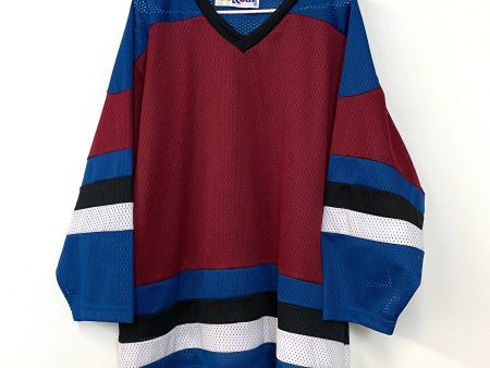 Kobe Size L Hockey Practice Jersey, Avalanche Colors Hot on Sale