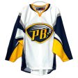 Players Bench | SP flo-Knit Hockey Jersey | Color: White Blue Gold | Size: M | NEW Sale