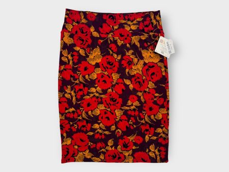 LuLaRoe Cassie Pencil Skirt | XL (18-20) | Purple Red | ROSES | NWT Online