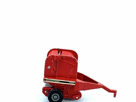 Vintage ERTL International 2400 Round Baler Diecast Toy Red 1:64 Scale For Discount