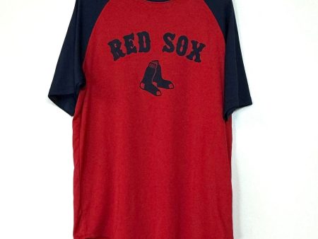 Augusta Sportswear | Red Sox #16 Colorblock Raglan T-Shirt | Color: Red Blue | Size: L | Pre-Owned Online Sale