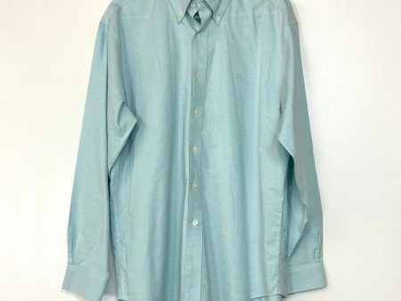 Brooks Brothers | Supima Cotton Button-Down Dress Shirt | Color: Mint Green | Size: M | Pre-Owned on Sale