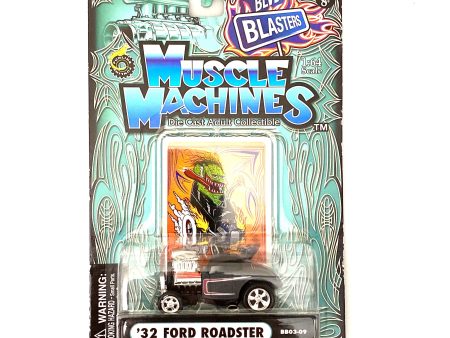 Muscle Machines  32 Ford Roadster – Vintage Gray Diecast Collectible Car 1:64 Scale Model for Car Enthusiasts Cheap