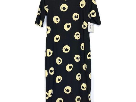 LuLaRoe Julia Bodycon Dress | S (4-6) | Black Cream | Circles | NWT Online now