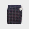 LuLaRoe Cassie Pencil Skirt | XL (18-20) | Blue Red | Geometric | NWT For Discount